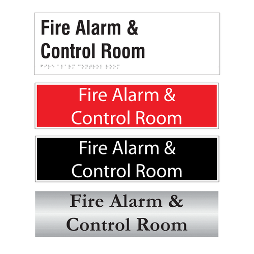 Fire Alarm & Control Room Door Sign Series