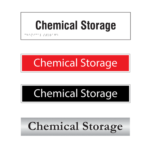 Chemical Storage Door Signs