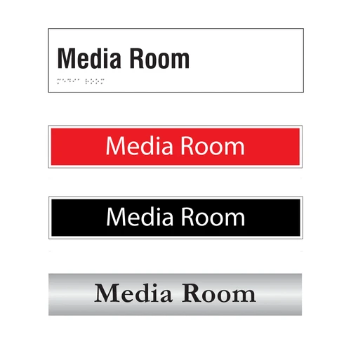 Media Room Door Sign Series