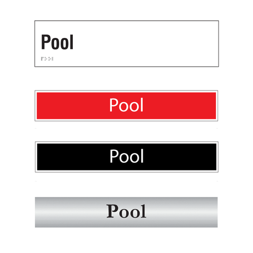 Pool Door Sign Series