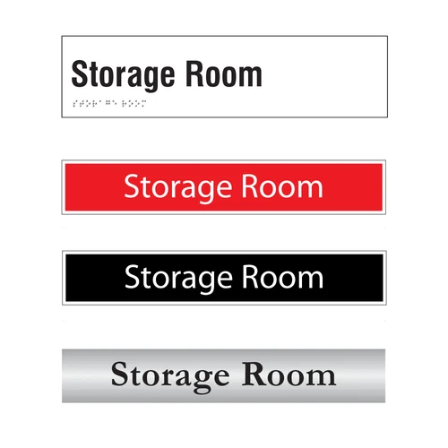 Storage Room Door Sign Series