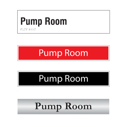 Pump Room Door Sign Series