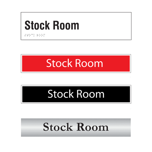 Stock Room Door Signs