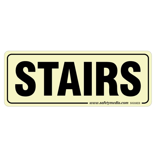 Photoluminescent Stair Sign
