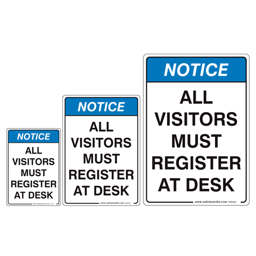 Visitor Notice Sign