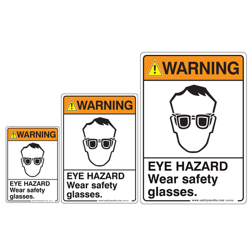 Eye Hazard Warning Sign