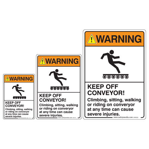 Conveyor Warning Sign