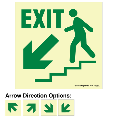 Photolum Stair Egress Exit Signs
