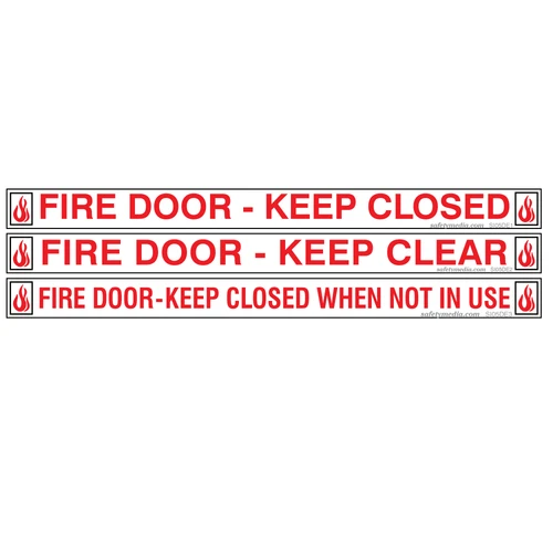Fire Door Keep Closed Stickers