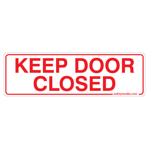 Keep Door Closed Stickers 
