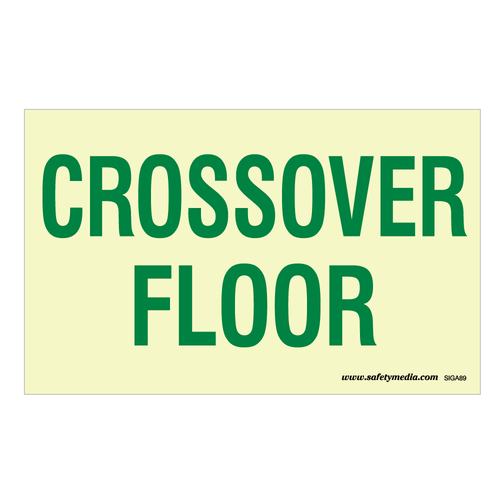 Crossover Floor Signs - Photolum or Plastic