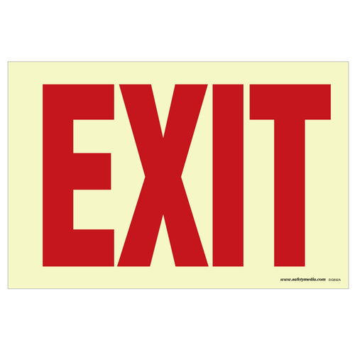 Exit Signs - Photolum, Plastic, and Sticker