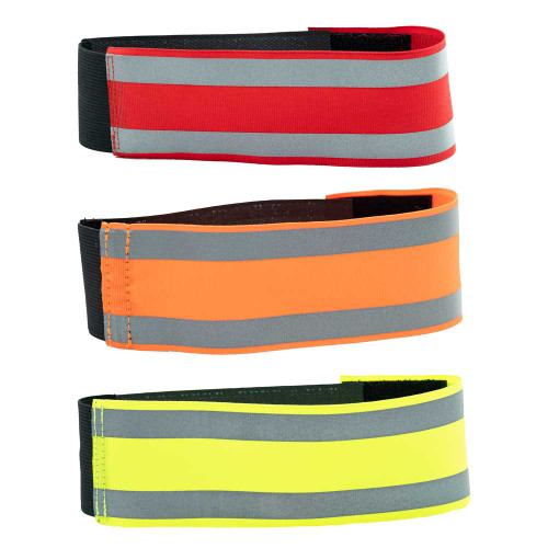 Highly Visible Plain Reflective Armband in Neon Lime