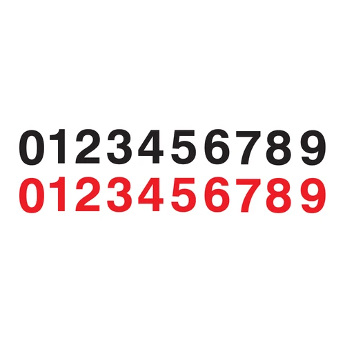 0-9 Number Vinyl Sticker Sets