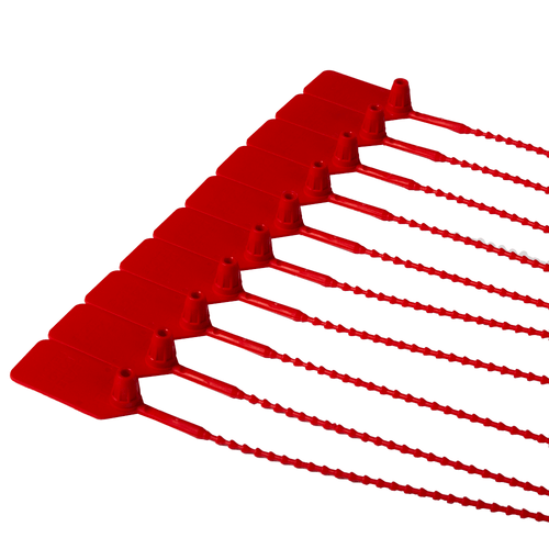 Red Extinguisher Tamper Seals, 500/Pkg