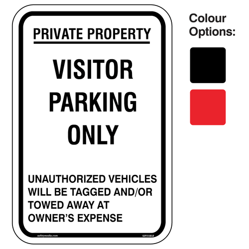 Visitor Parking Only Signs