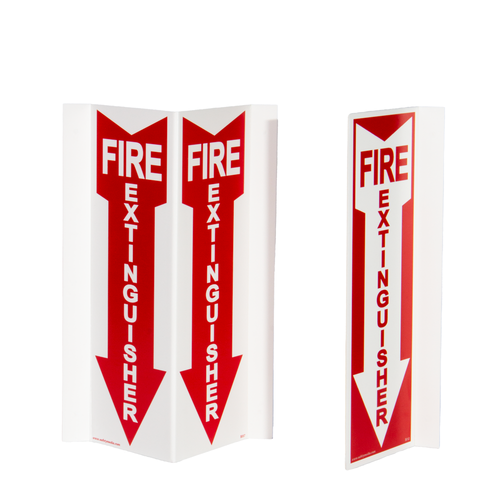 Fire Extinguisher Projecting Signs - 2-way and 3-way