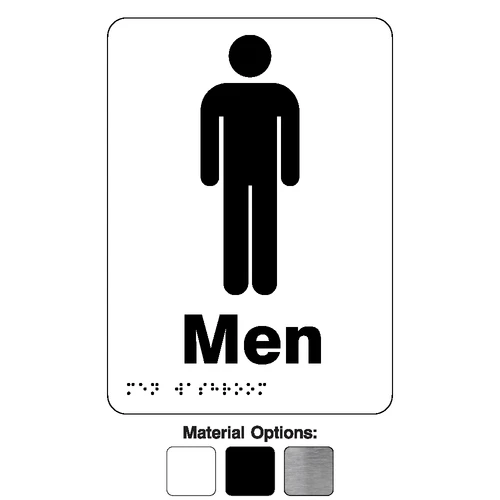 AODA Men's Washroom Plastic Signs