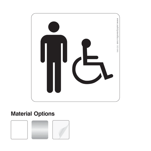 Men's Wheelchair Accessible Washroom Signs