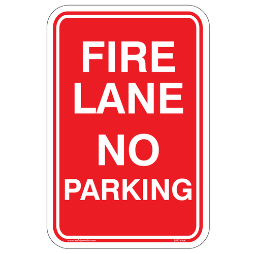 Fire Lane No Parking Sign, Abbotsford & Kelowna Bylaw