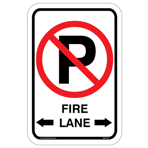 No Parking Fire Lane Sign