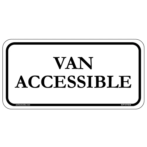 Reflective Van Accessible Parking Sign Rb-93t is designed to mark and highlight accessible parking spots for vans