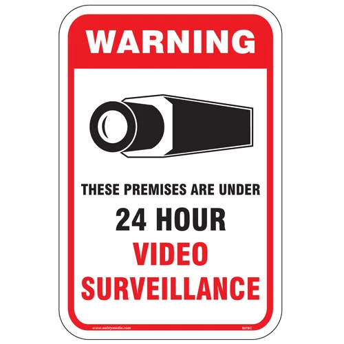 24 Hour Warning Surveillance Sign