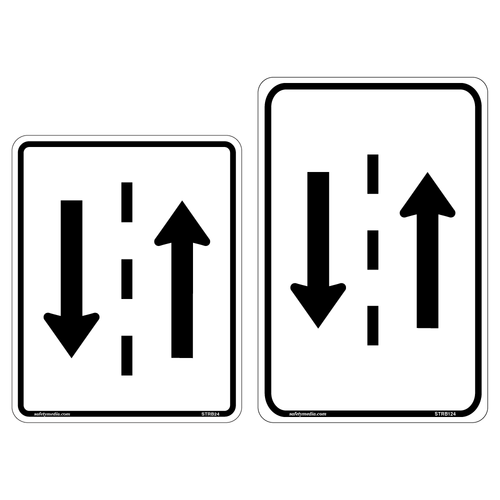 Regulatory Two-Way Traffic Signs RB-124 & RB-24