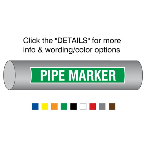 Pipe Marker Stickers by Safety Media