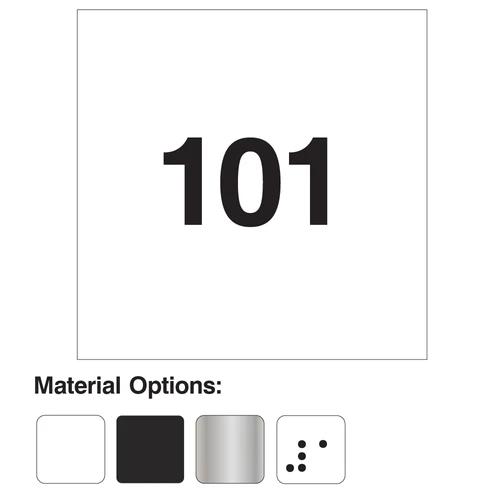 Unit Number Signs in PVC Sintra