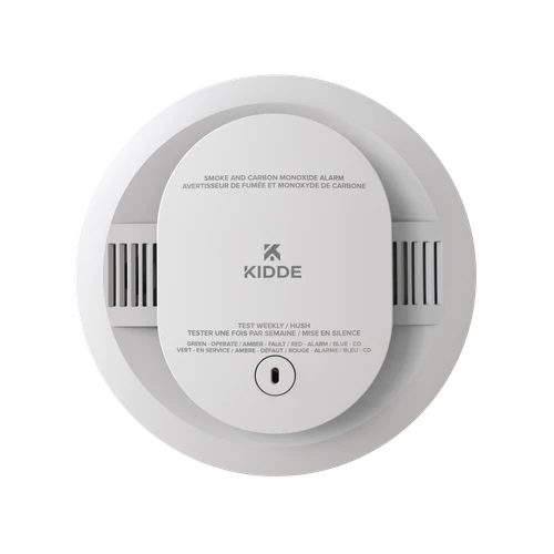 Battery Powered Smoke and Carbon Monoxide Voice Alarm with easy-install bracket and dual detection system
