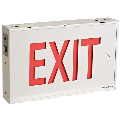 Steel 2-Sided LED Exit Sign with 3 hour Battery Backup – Safety Media