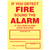 School Fire Alarm Cards Yellow Cardstock 10/Pkg