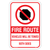Fire Route No Parking On Both Sides No Stop Sign, FR4