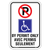 Bilingual Accessible Parking Permit Sign