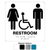 ADA Unisex Wheelchair Accessible Restroom Signs