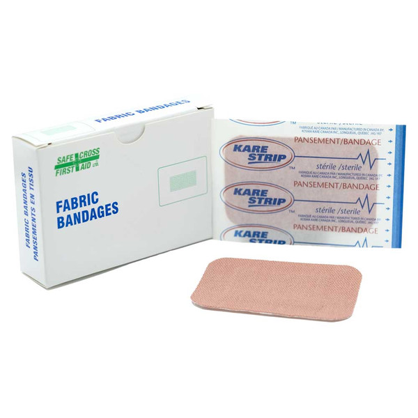 Large Fabric Patch Bandages 2" x 3", 12/Box