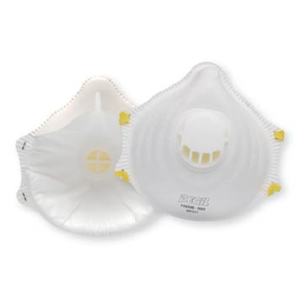 N95 Disposable Respirator Masks with Valve, 10/Box