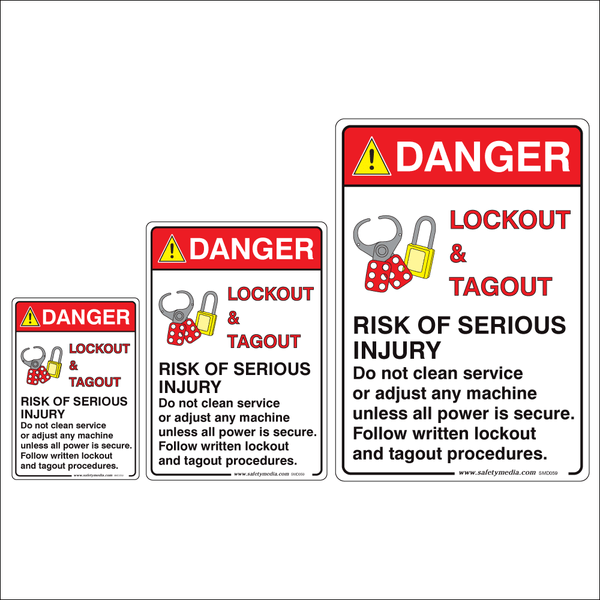 Lockout Tagout, Risk Of Injury Danger Signs