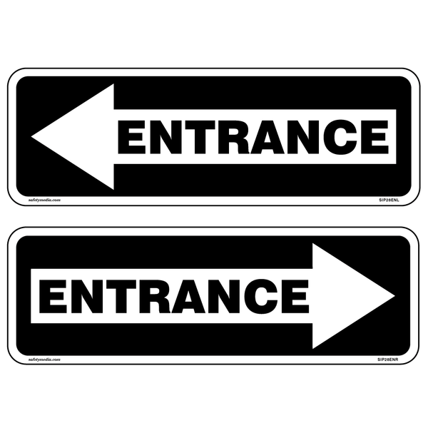 Entrance with Arrow Signs