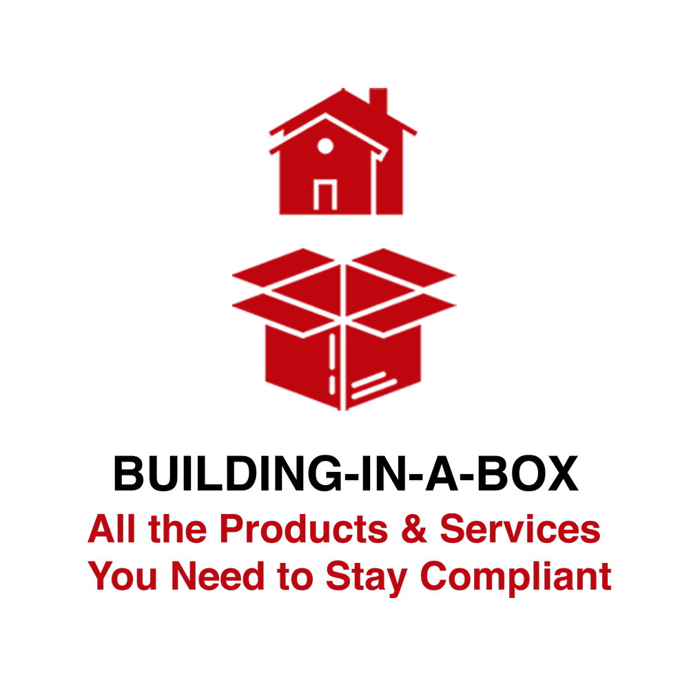 Building in a box. All the Products & Services You Need to Stay Compliant
