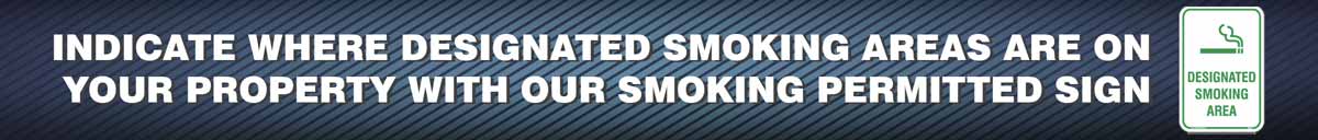 Smoking Permitted, designated smoking sign, smoking permitted sign, smoking permitted in this area sign, designated smoking area sign, aluminum smoking permitted sign