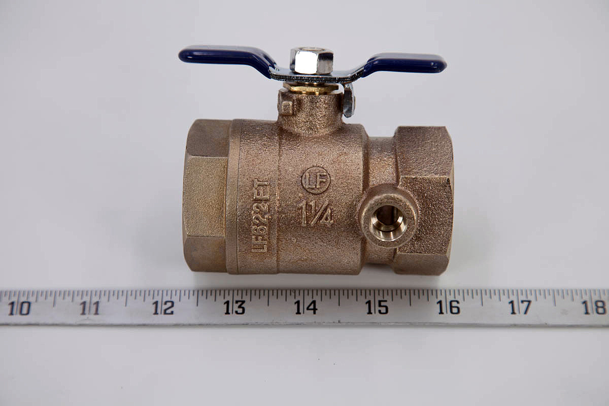 FEBCO LF 1 1/4" TAPPED BALL VALVE
