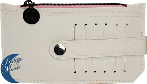 PursePal White Strip pattern Moon ornament Front