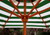 bottom view of kid's picnic table umbrella