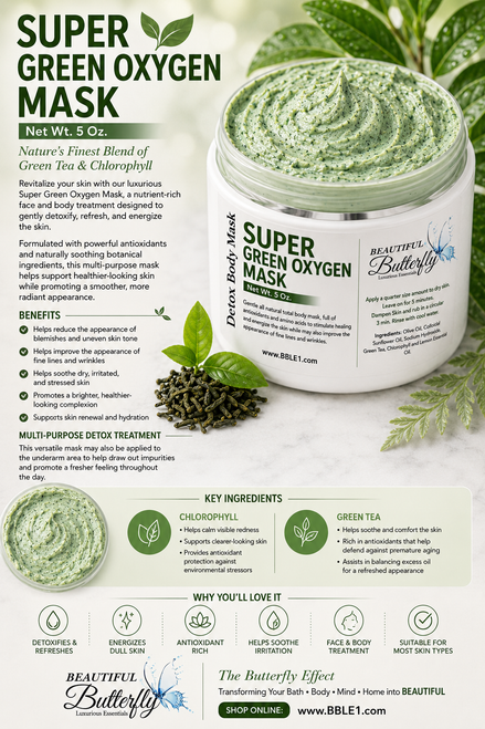 SUPER GREEN OXYGEN MASK/ 5 Ounce Jar 