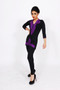 Jersey Kurti 1: Black with Purple