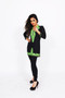 Jersey Kurti 1:  Black with Green