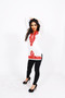 Jersey Kurti 1:  White with Red