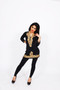 Jersey Kurti 1:  Black with Gold